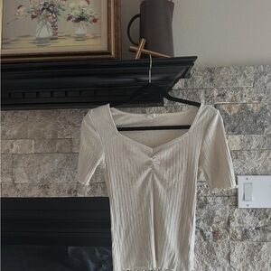 GAP Bundle! Off-White and Pink Ribbed Short Sleeve Tees